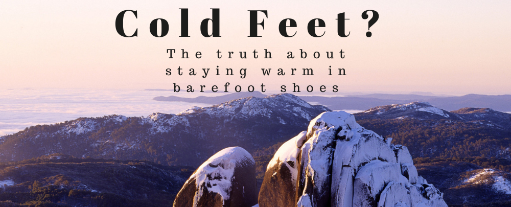 Banner about barefoot shoes in winter